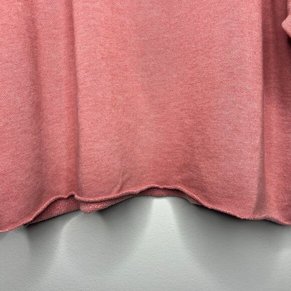 AERIE Women's Turtleneck Sweatshirt Maroon/Pink Oversized M Boxy Cozy Comfycore - Picture 5 of 10